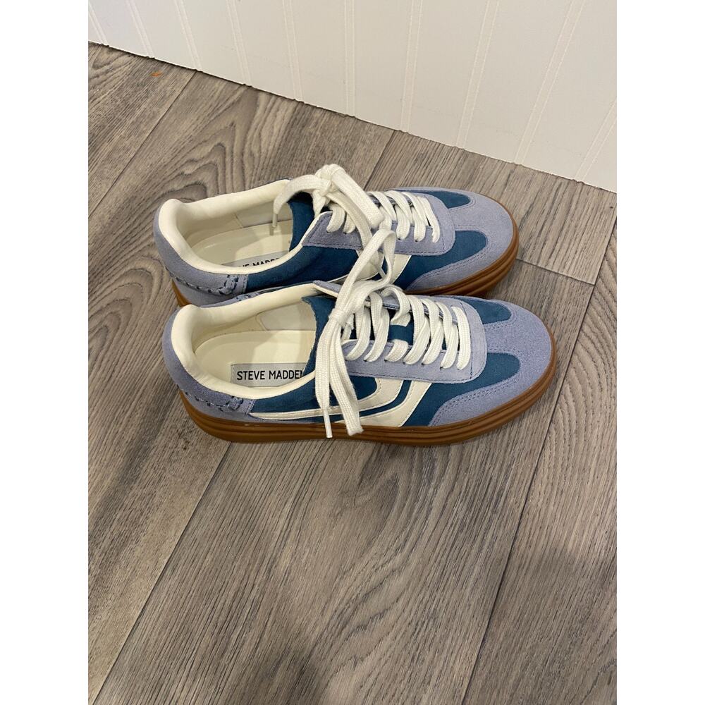 STEVE MADDEN DODGE Sneakers Women's 6 Blue/White NEW without tags - Picture 4 of 7
